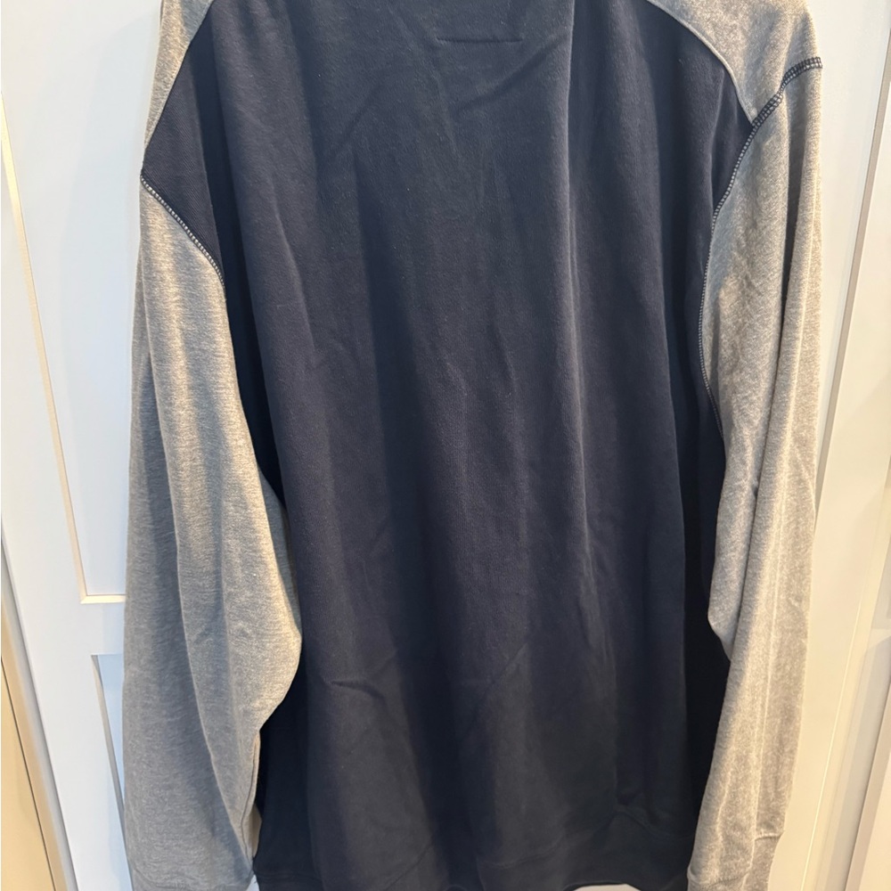 Chicago Bears 47 Brand Navy and Gray Zip-Up Sweater - Picture 6 of 8